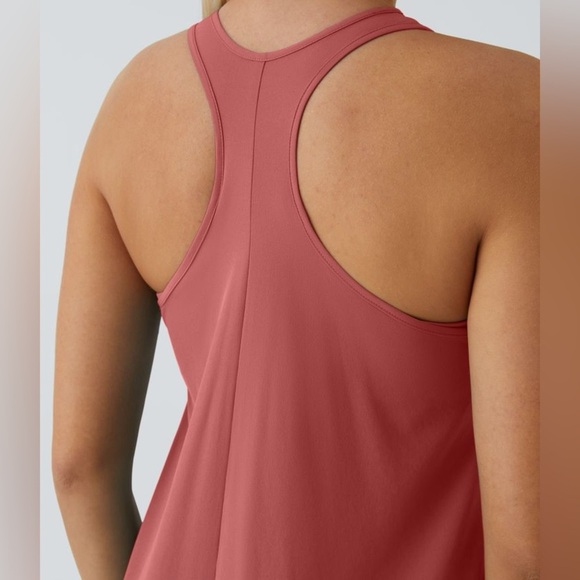 HALARA Breezeful Racerback Salmon High Low Flowy Midi Quick Dry Casual Dress XL - Picture 4 of 14